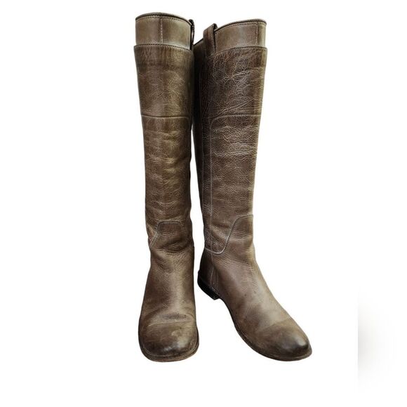 Frye Taupe Paige leather‎ knee-high riding boots 6.5 - Picture 12 of 12